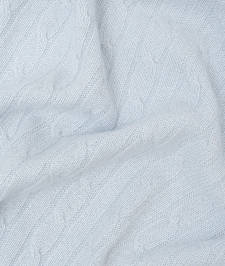 Cable Knit Cashmere Blanket