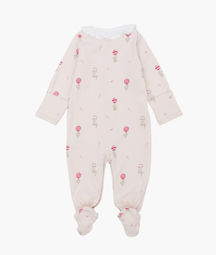 Elephants Ruffled Simplicity Footie