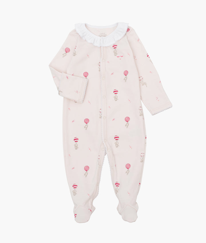 Elephants Ruffled Simplicity Footie