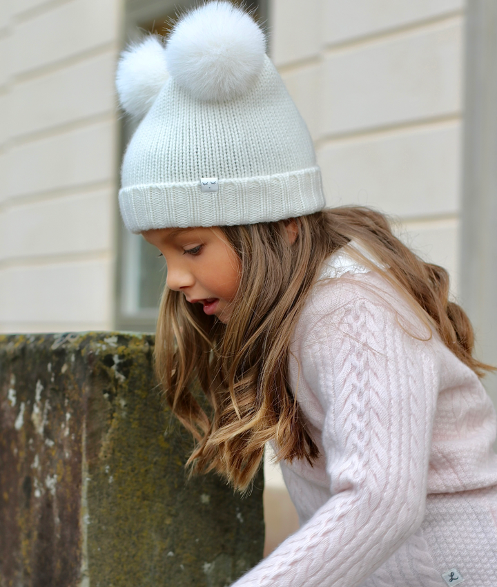 Cashmere Pom Pom Beanie