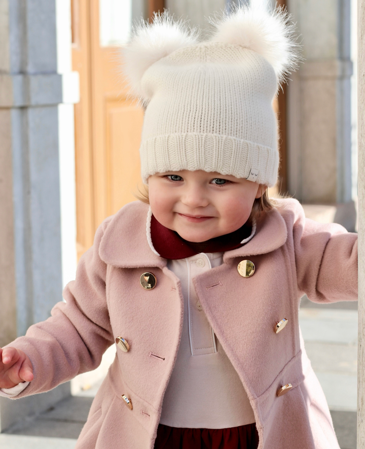 Cashmere Pom Pom Beanie