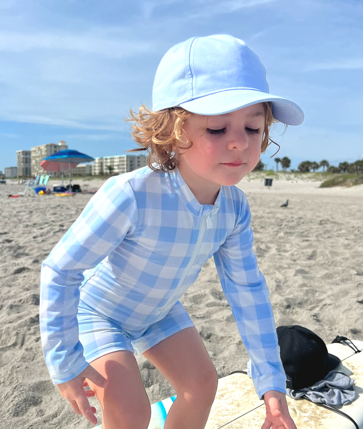 Checks Sam Long Sleeve Swimsuit