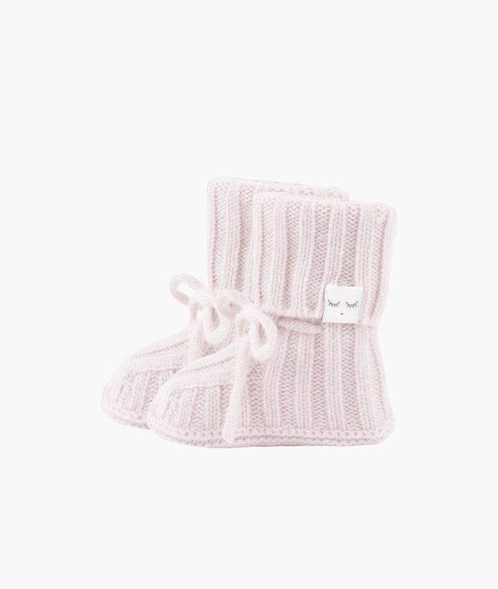 Cable Knit Cashmere Footies